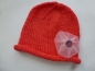 Preview: Baumwoll-Mütze mit Tüllblüte