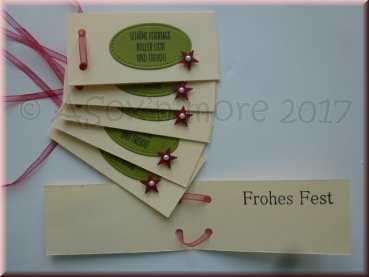 Preview: Geschenkanhänger Weihnachten 6er Pack