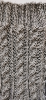 Preview: Zopfmuster-Socke Bergen