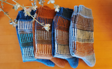 Anleitung No. 29 - Swirls'n Stripes-Socke