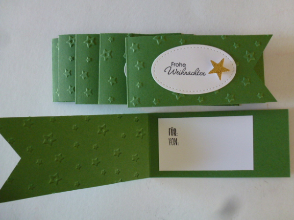 Mini-Klappkarten Weihnachten 5er Pack