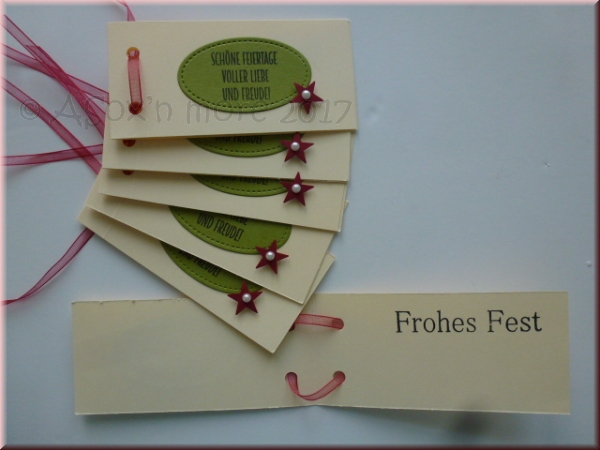 Geschenkanhänger Weihnachten 6er Pack