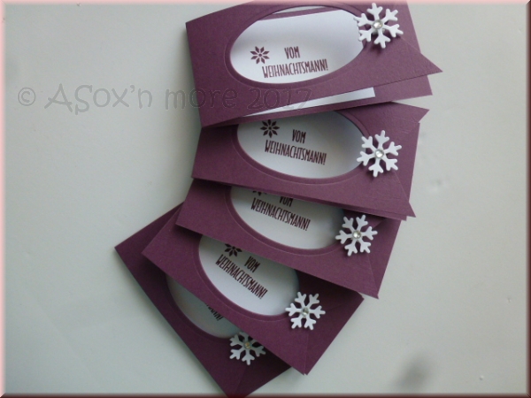 Mini-Klappkarten Weihnachten 5er Pack