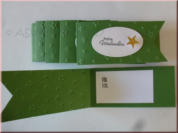 Mini-Klappkarten Weihnachten 5er Pack