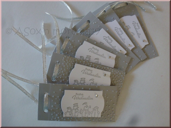 Geschenkanhänger Weihnachten 6er Pack