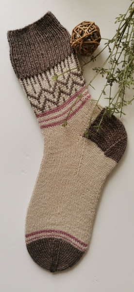 Anleitung No. 28 - Jaquardsocke Suzanne