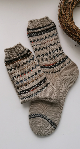 Fair-Isle-Socke Drammen