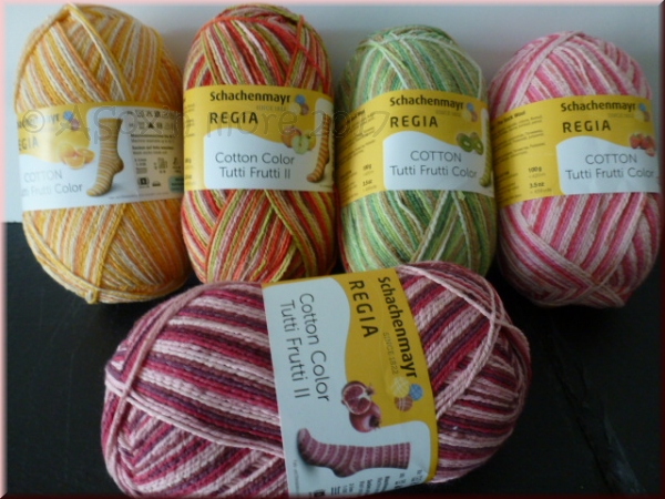 Regia Cotton Color Tutti Frutti - Strumpfwolle 4-fach